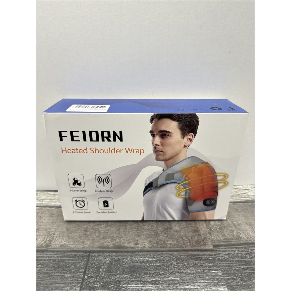 Heated Shoulder Brace Wrap, Adjustable Shoulder Heating Pad {T}